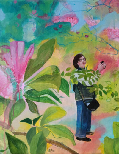 Painting, oil, "In the Garden" series