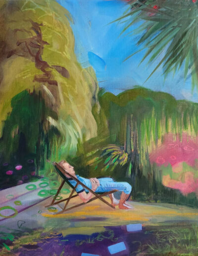 Painting, oil, "In the Garden" series