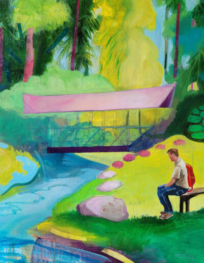 Painting, oil, "In the Garden" series
