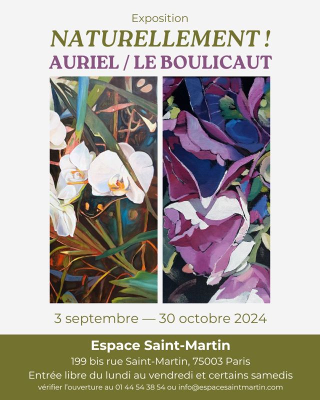 Ayé, l'accrochage de notre expo "Naturellement !" avec @franckleboulicaut est terminée ! Au total une quarantaine d'œuvres n'attendent que vous dans ce très bel écrin qu'est l'Espace Saint-Martin ! Nous y serons mardi 3 septembre après-midi de 16 h à 18 h pour l'ouverture de l'événement ! Le vernissage sera quant à lui le jeudi 12 septembre de 18 h à 21 h ! 🌺
Espace Saint-Martin, 199 bis rue Saint-Martin, 75003 Paris (tout près de Beaubourg). Entrée libre du lundi au samedi (sauf quand la salle est privatisée). 
#expositionparis #originalpainting #originalart #achetezdelart #orchidées #peinturedefleurs #artforsale #artforyourhome