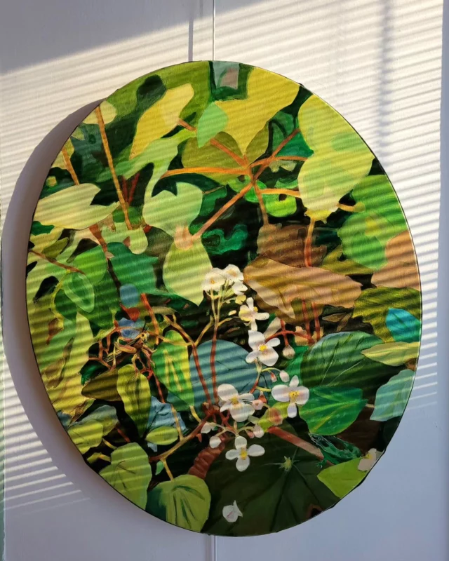 Les rayons du soleil s'amusent avec ma peinture... The sun's rays play with my painting... 🌞

#flowerlovers
#naturelovers
#flowerpaintings #oilpaint #frenchartist