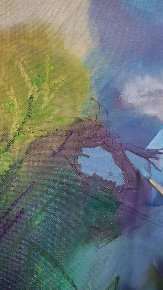 Après  dix jours bien intensifs (portes ouvertes, stage de formation, expo à Morainvilliers), retour à l'atelier. Je travaille sur une série sur les jardins...
#originalpainting #artforsale #gardenlove #levésinet